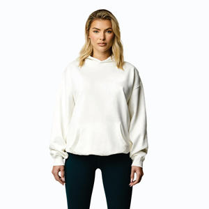 Wholesale <b>Womens</b> Oversized Hoodies Cotton Fleece Casual Streetwear Sweatshirts Long Sleeve <b>Pullover</b> with Custom Logo - Product Image 1