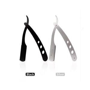 Rasoir de barbier pliant en acier inoxydable pour coupe de cheveux, avec lames interchangeables, couteau de rasage droit personnalisé - Product Image 3