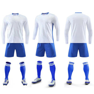 Uniforme de fútbol personalizado para hombre transpirable de secado rápido con cuello en V disponible en todos los tamaños para ropa deportiva juvenil - Product Image 4