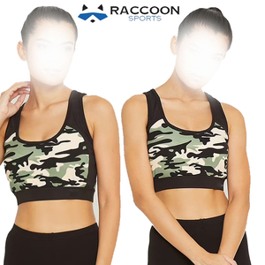 Women's Gym Yoga Sports <b>Bra</b>-High Quality Breathable Four-Way <b>Stretch</b> Eco-Friendly Sublimation Sports <b>Bra</b> by Raccoon Sports - Product Image 2