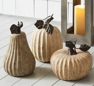 Vente en gros de potiron en bois avec des accents de feuilles sculptées pour les mariages d'automne, les dîners de Thanksgiving et les fêtes de saison - Product Image 6