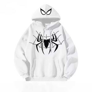 เสื้อฮู้ดแขนยาวมีซิปสำหรับผู้ชายและผู้หญิง ลายสัตว์ สำหรับฤดูหนาว เสื้อคู่รัก มีโลโก้ด้านหน้า ผ้าฝ้าย 100% - Product Image 4