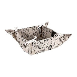 Best Selling Floral Nordic Style Cotton <b>Basket</b> Debris Storage Ultra Durable Sustainable 2024 New Model Waterproof <b>Bread</b> <b>Basket</b> - Product Image 4