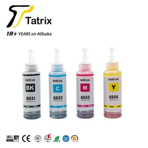 Tatrix T6641 Hot Navulling Inkt Compatibel Water Gebaseerde Fles Bijvullen Bulk Inkjet Inkt 664 T664 T6641 T6644 Voor Epson L200 Printer