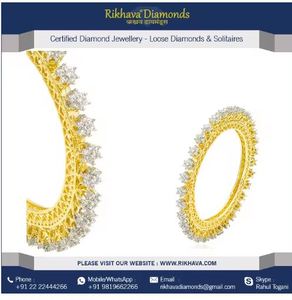 Bracelets et bracelets en diamant les plus vendus, paire élégante de bracelets pour le bureau, élégance au prix de gros par le fabricant - Product Image 4