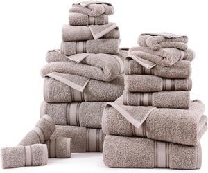 Juego de toallas de baño de secado rápido de lujo de 6 piezas Durable Ecológico Algodón turco Técnicas tejidas de color sólido Toalla al por mayor - Product Image 2