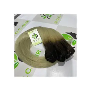 cheap 100% human-made dyeable real hair Trending Auburn woven hair 8 - 40 inches long Vietnam Hair Supplier