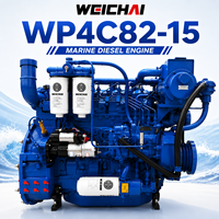 Moteur diesel marin SCDC Weichai WP4C82-15, 105 * 130 mm, 60 kW, 82 CV, 1500 tr/min, refroidi par eau, pour propulsion de bateau de pêche