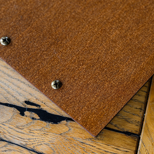 Couverture de menu en bois personnalisée avec reliure en cuir – Porte-menu personnalisé avec logo pour hôtels, cafés et bars - Product Image 5