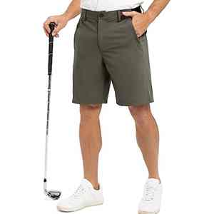 กางเกงขาสั้นเล่นกอล์ฟของผู้ชายกางเกงขาสั้นไนลอนสะท้อนแสงน้ำหนักเบาระบายอากาศได้ดีน้ำหนักเบา4ทางมีกระเป๋าสำหรับผู้ชาย - Product Image 5