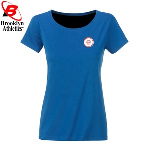 2021 superventas de talla grande Slim Fit transpirable de secado rápido camisetas de mujer Casual cuello redondo lona sólida logotipo personalizado Color nuevo - Product Image 1