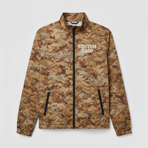 Unisex Vintage Winter Sports Bomber <b>Camo</b> flague Windbreaker <b>Jacket</b> Custom Zipper Closure Waterproof Dyed - Product Image 4