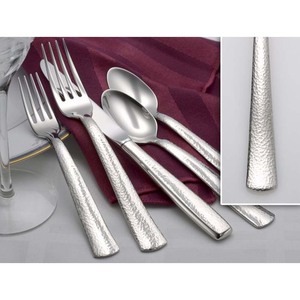 ชุดมีดสแตนเลสสตีลชุบเงินหรูหราสไตล์ใหม่ชุดมีดปลายแบนแบบหนา - Product Image 4