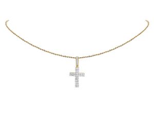 925 Sterling Silver Iced Out Moissanite Round Cut Diamond Cross Charm Pendentif Fine Hip Hop Bijoux pour Hommes - Product Image 4