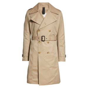 Gabardina de doble botonadura para hombre, Chaqueta larga informal ajustada con solapa con muescas, abrigo cortavientos transpirable con botones de talla grande - Product Image 2