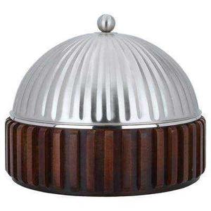 Juego de Ollas de Acero Inoxidable con Aislamiento al Vacío de Doble Pared y Base de Madera, con Tapa Fundida, Recipientes para Mantener la Comida Caliente - Product Image 5