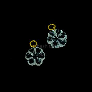 Flor de cristal de cuarzo natural, cuentas de piedras preciosas talladas, colgante de dijes, Collar de plata de ley 925, colgantes a precio a granel - Product Image 3