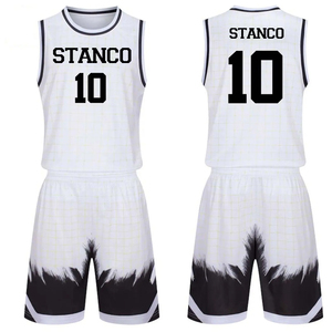 Venta al por mayor de ropa de baloncesto personalizada para adultos transpirable Jersey Kit traje para hombres diseño de sublimación - Product Image 2