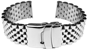 Bracelet en métal GD226 en acier inoxydable poli 12-20mm réglable, étanche, respirant, unisexe, luxe, mode, argent, souple, personnalisé - Product Image 2
