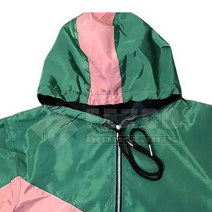 Conjunto Corto de Chaqueta y Pantalones Cortos de Nailon Transpirable con Logotipo Personalizado para Hombre, Chaqueta con Cremallera y Pantalones Cortos a Prueba de Viento, Diseño Sólido para Invierno - Product Image 2