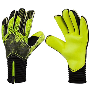 ถุงมือฟุตบอลเยาวชนมืออาชีพถุงมือหนังคุณภาพสูงถุงมือผู้รักษาประตูกีฬาที่มีคุณสมบัติเหนียวมากสำหรับผู้เล่นผู้รักษาประตู - Product Image 1