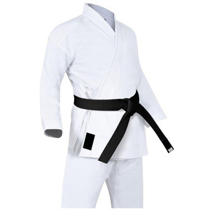 100% coton tissu fait couleur unie karaté uniforme ensembles Top qualité Judo Jiu Jitsu uniformes & BJJ Gis Kimono karaté costume - Product Image 1