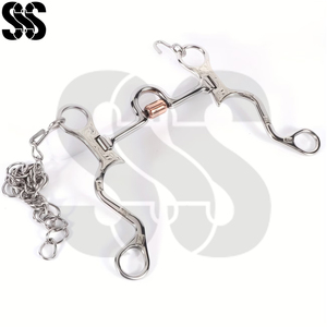 Bocado de Caballo de Acero Inoxidable Totalmente Personalizado, Bozal Mullen, Control de Doble Acción, Distribución de Presión Uniforme, Servicio OEM/ODM - Product Image 4
