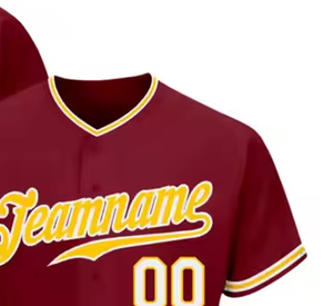 Maillots de baseball et de softball unisexes pour adultes en polyester, personnalisables par l'OEM, entièrement personnalisables, uniformes de sport, tailles plus grandes - Product Image 6
