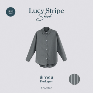 Blusa a rayas con estilo para mujer Lucy de alta calidad, buen diseño de negocios, informal, OEM, venta al por mayor, camisa de talla grande de fábrica de Tailandia - Product Image 5