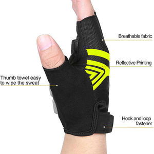 Unisex medio dedo Upf 100 + protección solar/Uv guante de ciclismo transpirable apto para ciclismo bicicleta de carretera guantes duraderos al por mayor - Product Image 6