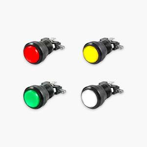 Juego de 10 botones redondos pequeños para arcade con luz LED y microinterruptor, envío gratis - Product Image 1