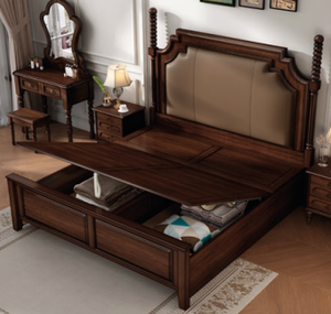 Juego de Dormitorio Clásico Americano de Madera Maciza a Bajo Precio, Tamaños King y Queen para Uso en Hoteles, <span class=keywords><strong>Goodwin</strong></span> GYD03 - Product Image 6