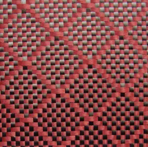 钻石红色碳纤维织物