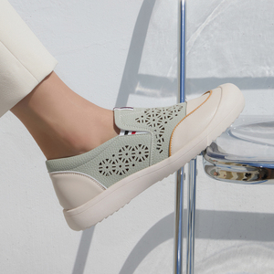 [JSHOE] Zapatos de Cuero Casuales de Estilo Coreano para Mujer, Diseño Transpirable y Cómodo para Primavera y Otoño - Product Image 4