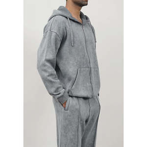 Best Quality Custom Breathable Men Streetwear Cotton Sun Faded Acid Wash New Arrival 2026 Quick Dry Custom Logo Winter - Product Image 4