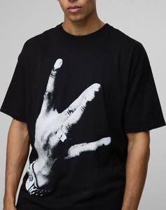 Últimos diseños Camiseta con estampado digital mejor tela 100% algodón ajuste suelto estampado Top tendencia media manga Camiseta con estampado digital - Product Image 2