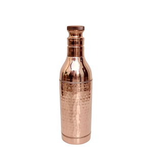 Modern <b>Copper</b> Water <b>Bottle</b> Handmade Engraved Floral Design Health Benefits Eco-Friendly <b>Drinking</b> Vessel For Home And Office Use - Product Image 6