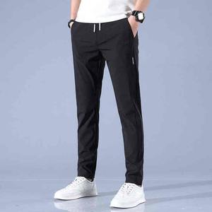 Pantalon de sport léger en toile respirant à séchage rapide pour hommes, taille moyenne, jambe droite, style décontracté, finition en soie glacée confortable - Product Image 6