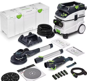 เครื่องขัดผนัง Festool LHS 2 225 CTM 36-Set 400W 225 มม. 8.8 นิ้ว PLANEX แบบด้ามยาว พร้อมไฟ LED ในกล่อง Systainer พร้อมเครื่องดูดฝุ่น M Class - Product Image 3