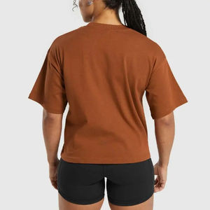 T-shirts pour femmes T-shirts d'entraînement T-shirts de gymnastique durables pour femmes Caractéristiques respirantes, séchage rapide sur la taille T-shirts en coton confortables - Product Image 2