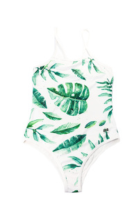 Costume intero da bagno da donna in bambù foglia di palma comodo Beachwear e bikini - Product Image 4