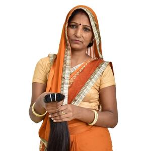 100% Raw cutícula alineada cabello virgen color natural negro sedoso recto extensiones de cabello humano vietnamita - Product Image 1