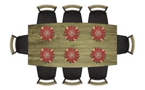 Luxury Handmade Round <b>Placemat</b> With Multicolor <b>Beads</b> for Weddings and Parties - Product Image 2