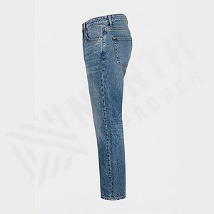 Pantalon en jean confortable pour homme, style décontracté urbain, respirant, couleur unie, prix de gros raisonnable, collection Printemps-Automne, tendance - Product Image 3