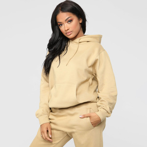 Ensemble survêtement femme en molleton deux pièces avec logo personnalisé, sweat-shirt à capuche et pantalon de jogging, 100% coton, séchage rapide - Product Image 2