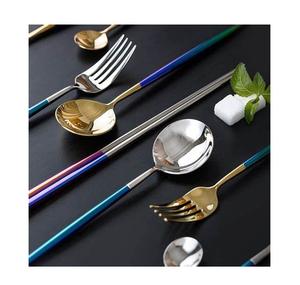 Minimalist Stainless Steel <b>Flatware</b> Set with Matte Black Finish Textured Grip Fancy Sustainable Design for Everyday Use Parties - Product Image 5