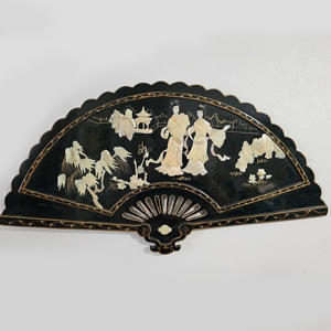 Panneau artistique de luxe incrusté de coquillages perlés en gros en forme d'éventail décoratif pour la décoration de la maison vitrine - Product Image 5