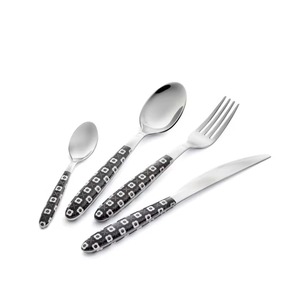 Juego de cubiertos de 4 cubiertos de acero inoxidable, mesa de cocina Ideal para uso doméstico en Hotel, cubiertos con acabado Chapado en Color plateado, mango de diseño superior - Product Image 5