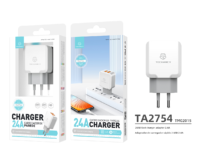 Chargeur mural Techancy TM02015 de haute qualité, luxe, mini, portable, 20W, 2 ports USB, charge rapide, matériau ABS