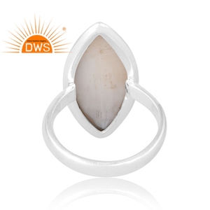 Anillo apilable de piedras preciosas de nácar Natural de Plata de Ley 925 más vendido, joyería personalizada para mujer, regalo para ella - Product Image 2